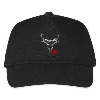 BLICKFANG Wild Rose - Kinder Basecap - Schwarz - Vorne