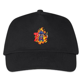 7th Birthday Boy 7 years old Ninja - Kids’ Baseball Cap - black - Front