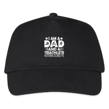 I'm A Dad And A Triathlete Nothing - Kids’ Baseball Cap - black - Front