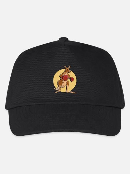 Känguru-Boxer - Kinder Basecap - Schwarz
