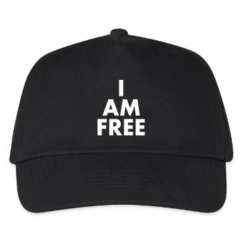 I am free - Kids’ Baseball Cap - black - Front