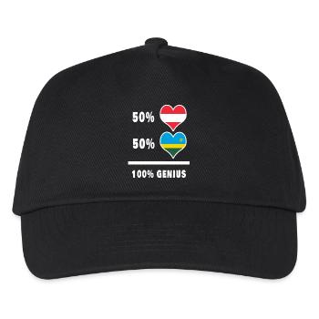 L’Autriche et le Rwanda brillants / Cadeau - Casquette de baseball Enfant - noir - Devant