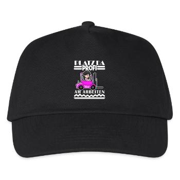Staplerfahrerin Gabelstapler Lager Logistik Damen - Kinder Basecap - Schwarz - Vorne