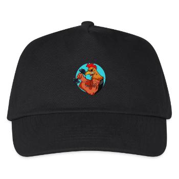 Strong Muscle Poulet Fitness Gym Poulets - Casquette de baseball Enfant - noir - Devant