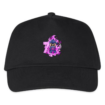 7. Geburtstag Mädchen 7 Jahre alt Ninja - Kinder Basecap - Schwarz - Vorne