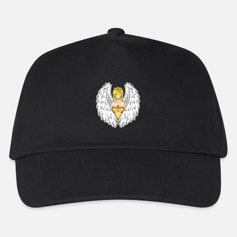 Schutzengel - Kinder Basecap - Schwarz