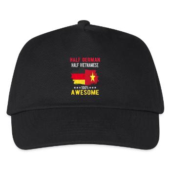 Half German Half Vietnamese - Kids’ Baseball Cap - black - Front