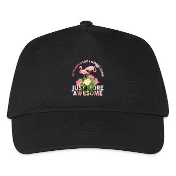 Sistermingo comme Normal Sister Flamingo - Casquette de baseball Enfant - noir - Devant