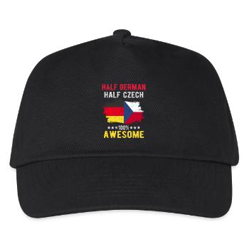 Half German Half Czech - Kids’ Baseball Cap - black - Front