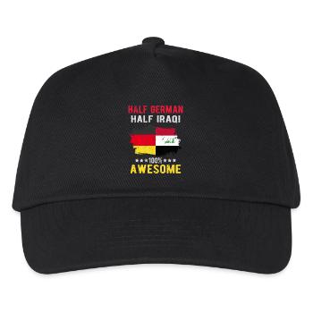 Halb Deutsch Halb Iraki - Kinder Basecap - Schwarz - Vorne