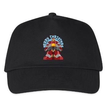 Merry Christmas Cool Robot Santa Claus Xmas Gift - Kids’ Baseball Cap - black - Front