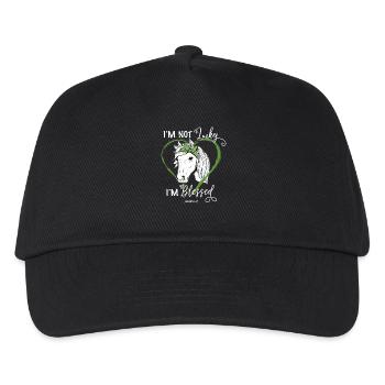 Christian Religious Horse Fan - Kids’ Baseball Cap - black - Front