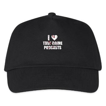 True Crime Design I Love True Crime Podcasts - Kids’ Baseball Cap - black - Front