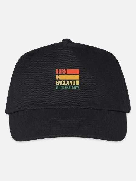 Né en Angleterre - Casquette de baseball Enfant - noir