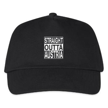 Austria Straight outta Austria - Kids’ Baseball Cap - black - Front