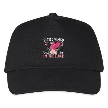 Best Sis In The Flock Sistermingo - Kinder Basecap - Schwarz - Vorne