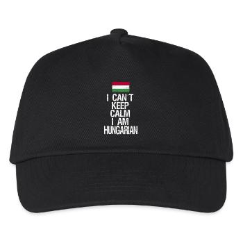 I can not Keep Calm I am Hungarian - Kids’ Baseball Cap - black - Front
