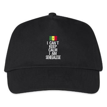 Je n’arrive pas à garder mon calme Je suis Sénégalais - Casquette de baseball Enfant - noir - Devant