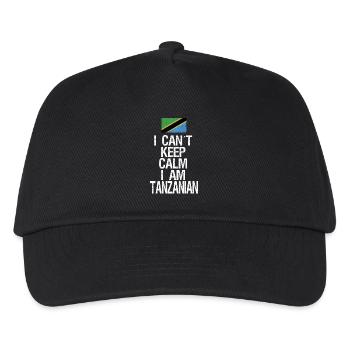 I can not Keep Calm I am Tansanier - Kinder Basecap - Schwarz - Vorne