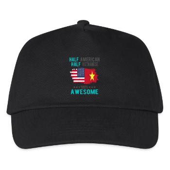Half American Half Vietnamese - Kids’ Baseball Cap - black - Front
