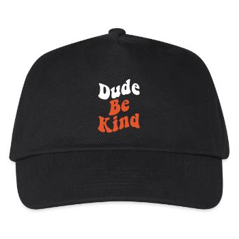 Dude Be Kind No Bullying - Kinder Basecap - Schwarz - Vorne