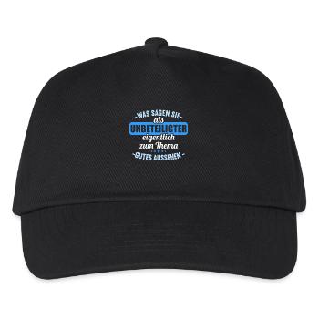 Was sagen Sie als Unbeteiligter Thema Aussehen - Kinder Basecap - Schwarz - Vorne