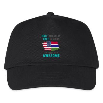 Mi-Américain, mi-Gambien - Casquette de baseball Enfant - noir - Devant