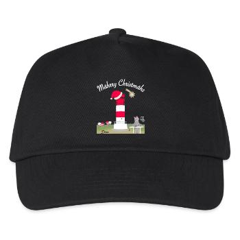 Leuchtturm Düne, Helgoland, Weihnachten - Kinder Basecap - Schwarz - Vorne