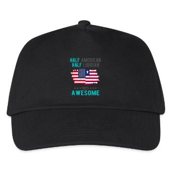 Moitié américain moitié libyen - Casquette de baseball Enfant - noir - Devant