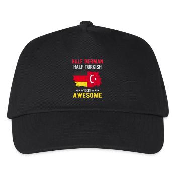 Half German half Turk - Kids’ Baseball Cap - black - Front