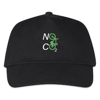 Pas de CO2 Bike Changement climatique VTT VTT E-Bike - Casquette de baseball Enfant - noir - Devant