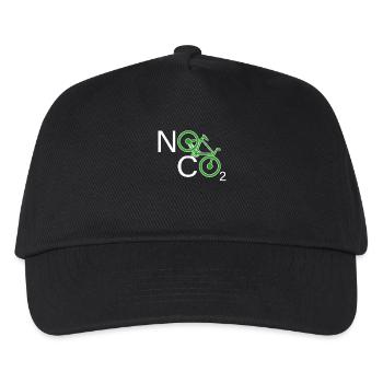 Pas de CO2 Bike Changement climatique VTT VTT E-Bike - Casquette de baseball Enfant - noir - Devant