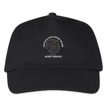 Plaidoyer Amour Soutien Accepter Soyez gentil - Casquette de baseball Enfant - noir - Devant