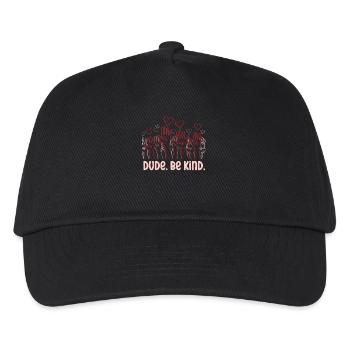 Dude Be Kind No Bullying - Kinder Basecap - Schwarz - Vorne