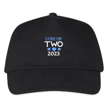 Grossesse Gémeaux 2023 - Casquette de baseball Enfant - noir - Devant