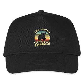 Koala Koala Ours - Casquette de baseball Enfant - noir - Devant