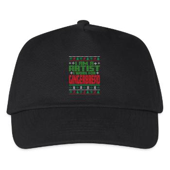 Künstler Weihnachten Spruch - Kinder Basecap - Schwarz - Vorne
