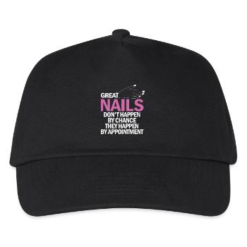 Les grands ongles ne viennent pas par hasard - Casquette de baseball Enfant - noir - Devant