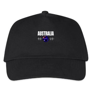 Australien Fußball - Kinder Basecap - Schwarz - Vorne