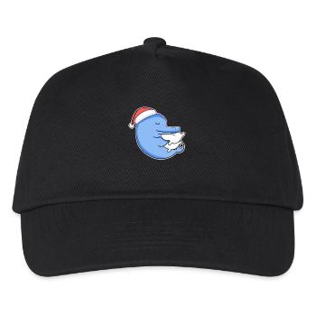 Dolphin Christmas Sleep Sleep Sleep Sleep - Kids’ Baseball Cap - black - Front