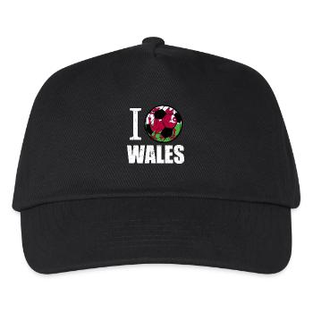 Wales Football - Kids’ Baseball Cap - black - Front