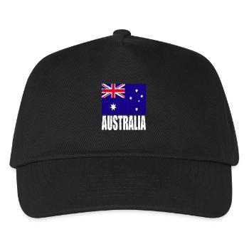 Australia Flag - Kids’ Baseball Cap - black - Front