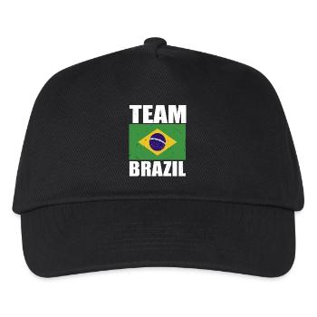 Team Brazil Soccer - Kids’ Baseball Cap - black - Front