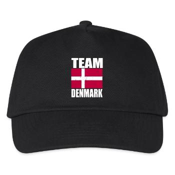 Team Denmark Football - Kids’ Baseball Cap - black - Front