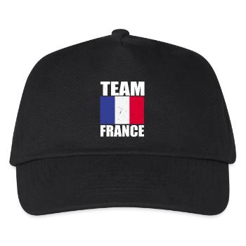 Team France Football - Kids’ Baseball Cap - black - Front
