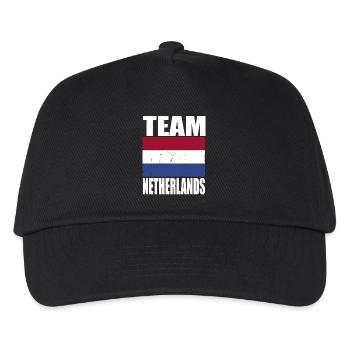Team Netherlands Football - Kids’ Baseball Cap - black - Front