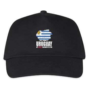 Uruguay Flag - Kids’ Baseball Cap - black - Front