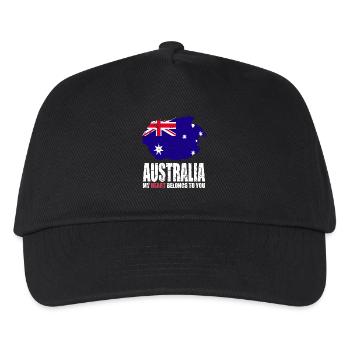 Australia Flag - Kids’ Baseball Cap - black - Front