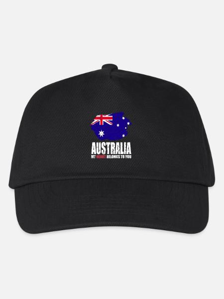 Australien Fahne - Kinder Basecap - Schwarz
