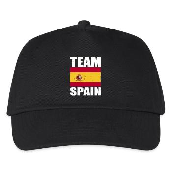 Team Spain Football - Kids’ Baseball Cap - black - Front